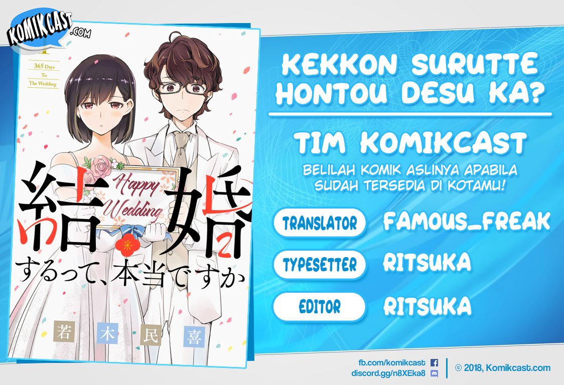 Kekkon Surutte, Hontou Desu ka? Chapter 15 Gambar 1